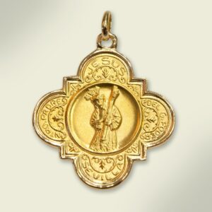 Medalla en oro. 32 mm.